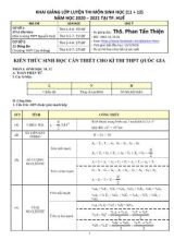 Kiến thức Sinh học cần thiết cho kì thi THPT Quốc gia